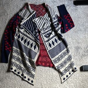Geometric Patterned Cardigan